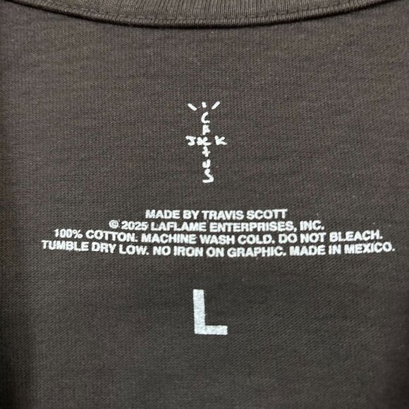 Cactus Jack Travis Scott and Jack Boys II Graphic Brown T-Shirt Size Large - Picture 4 of 5